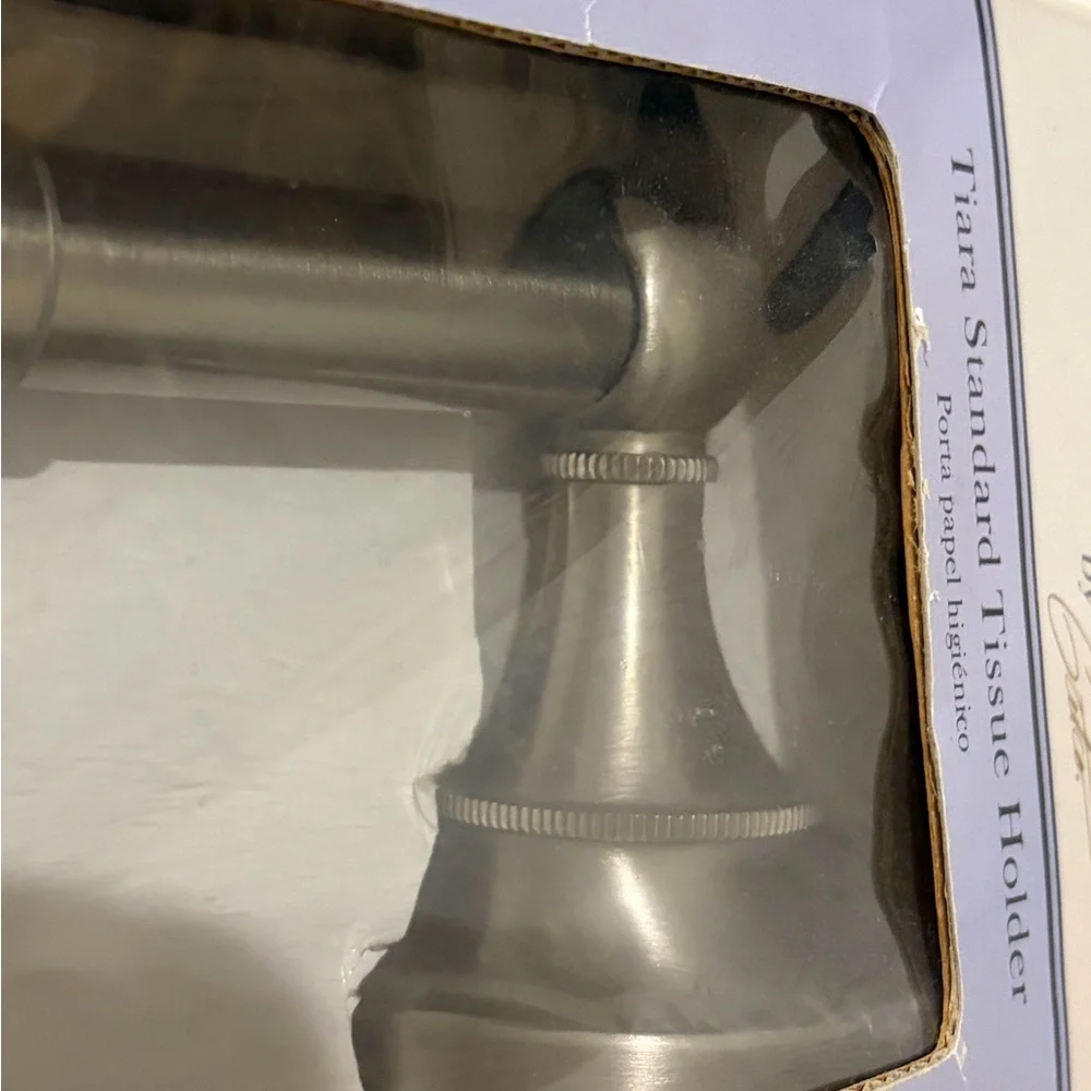 Gatco Tiara Satin Nickel Wall Mount Spring-loaded Toilet Paper Holder NEW NIB